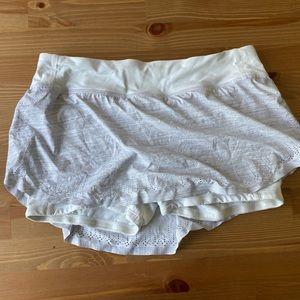lululemon athletica White Perforated Circle Skort